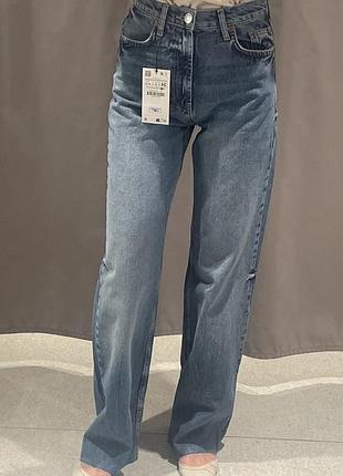 Джинси zara 34 розмір висока талія