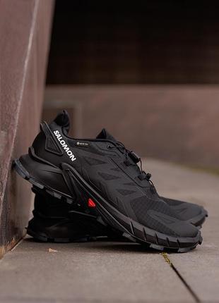 Чоловічі кросівки salomon supercross 4 gore-tex black