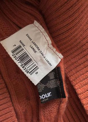 Теплий теракотовий светр  barbour 6