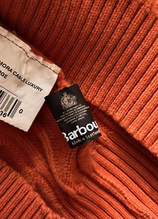 Теплий теракотовий светр  barbour 5