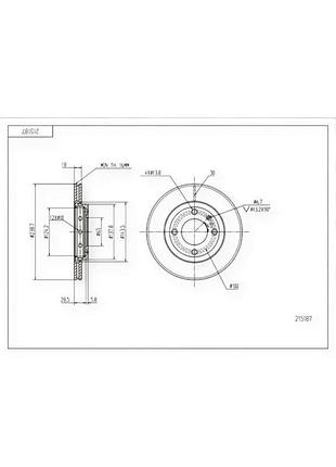 Диск тормозной volkswagen polo, lupo, seat arosa (1995-) передний (d239x18mm) hart