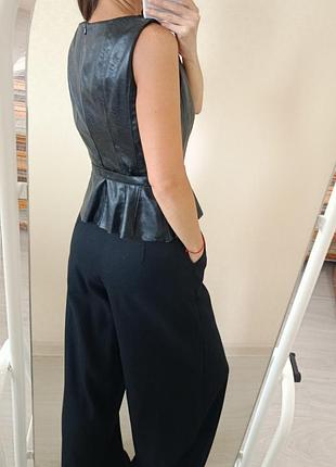 Кожаный топ zara,новый 7