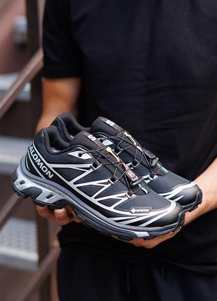 Мужские кроссовки salomon s lab xt-6 gore-tex black white