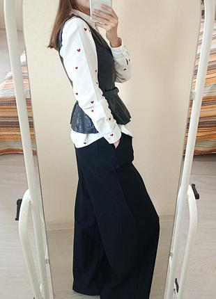Кожаный топ zara,новый 4