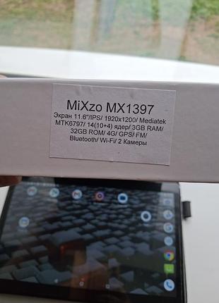 Планшет б/у  mixzo mx1397