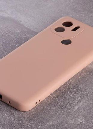 Силіконовий чохол soft silicone case для xiaomi redmi a2 plus/a1 plus (без лого) пудра