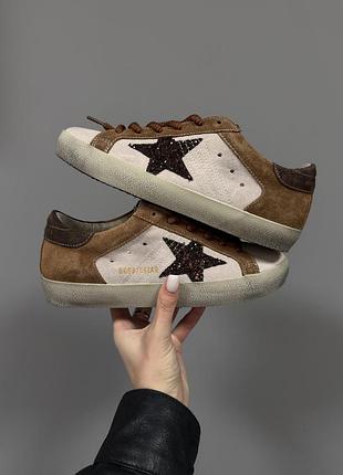 Golden goose | superstar light beige / brown suede premium (2)
