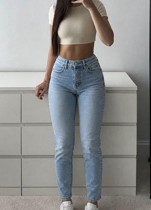 Джинси блакитні скіні висока талія 👖 еластичний денім ✨ topshop jamie w28 💙 стрейч s /m