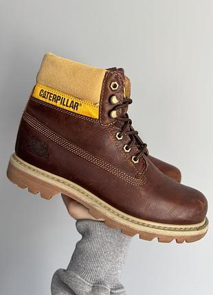 Caterpillar cat walking machines шкіряні черевики коричневі