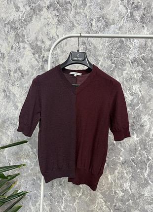 Футболка жіноча carven комбінована футболка з вовни м