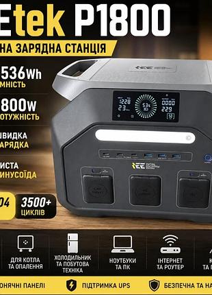 Зарядна станція ieetek p1800 1800w 1024wh