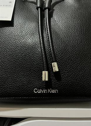 Calvin klein чорна сумка bucket bag 8