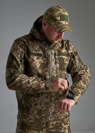 Куртка soft shell skmilitary пиксель зсу 3