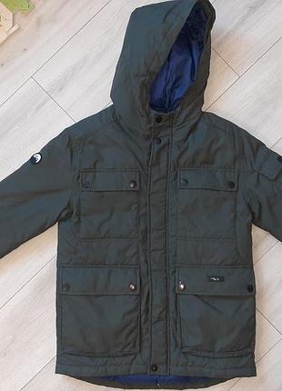 Zara kids 152 11/12y дитяча парка пух хакі