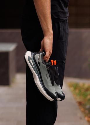 Кросівки чоловічі salomon odyssey elmt gore-tex black khaki orange 6