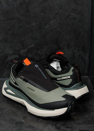Кросівки чоловічі salomon odyssey elmt gore-tex black khaki orange 10