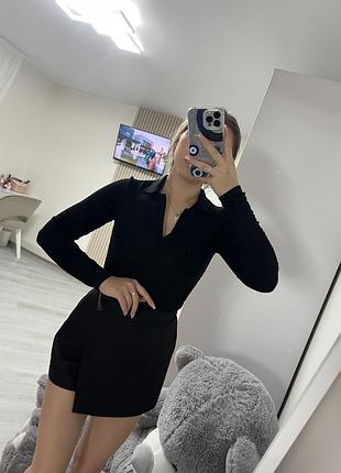 Боді в рубчик з довгим рукавом😍 2