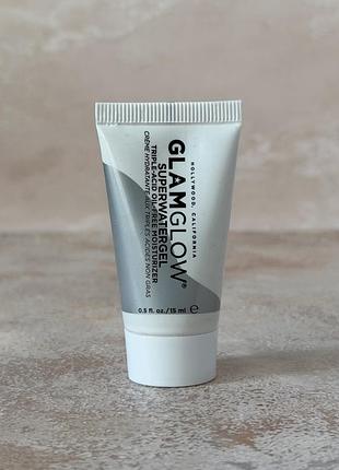 ❗️уцінка. glamglow — superwatergel triple-acid oil-free moisturizer — безолійний зволожувальний гель для обличчя з потрійним комплексом кислот