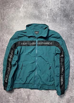 Вітрівка huf worldwide teal (бірюзова) — оригінал, відмінний стан!
