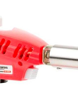 Горелка газовая c пьезоподжигом intertool gb-0023 (gb-0023)