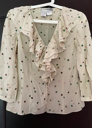 Шелковая блуза maxmara 2