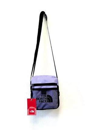 Сумка-барсетка the north face через плечо фиолетовая
