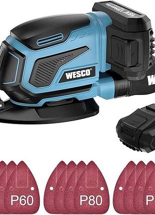 Беспроводная шлифовальная машина wesco ws2315.1 18 в компактная шлифмашина 13000 об/мин