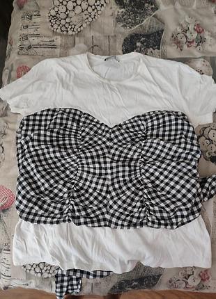 Футболка zara,размер 48-50