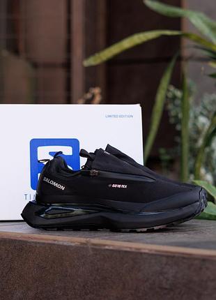 Кросівки чоловічі salomon odyssey elmt gore-tex black white 6