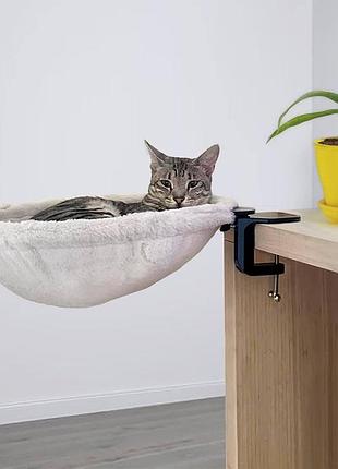 Гамак настольный для котов, белый (10476)