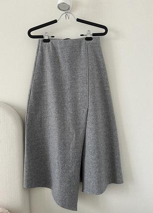 Спідниця вовняна сіра massimo dutti, xs/s