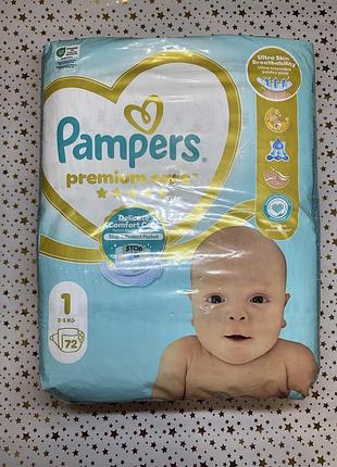 Підгузки pampers 72 шт