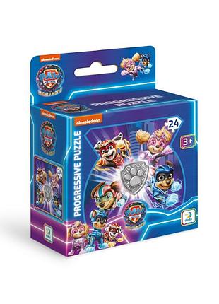 Пазл детский "paw patrol. могучие герои" 200470, 24 элемента