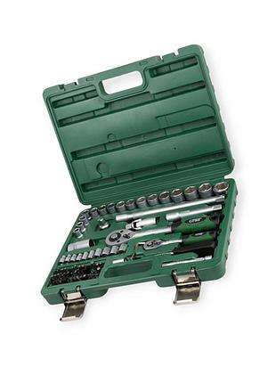 Набір інструменту 1/2",1/4" 72 шт з бітами grad