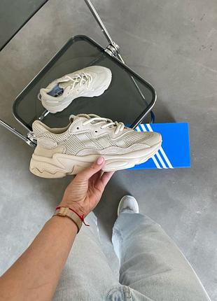 Жіночі кросівки adidas ozweego beige premium