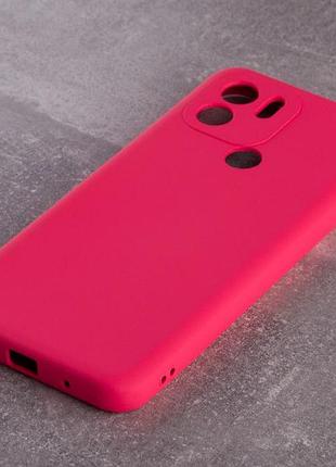 Силиконовый чехол soft silicone case для xiaomi redmi a2 plus/a1 plus (без лого) малиновый