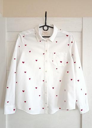 Белая рубашка в сердечки sezane 7