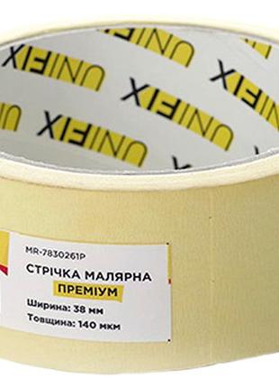 Стрічка малярська unifix 38 мм x 20 м преміум (mr-7830261p)