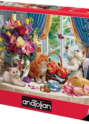 Пазл пухнасті кошенята у вітальні 260 елементів anatolian