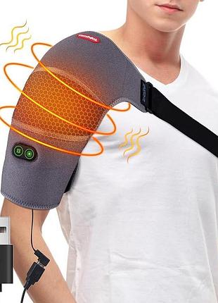 Плечевой бандаж с подогревом comfheat usb powered shoulder heating бандаж для плеча с вибрационным массажем