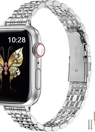 Ремінець для apple watch 140-208 мм miohhr металевий тонкий ремінець для смарт-годинника