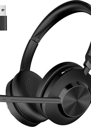 Беспроводная гарнитура с bluetooth 5.3 voistek wireless headset vs 886 полноразмерная гарнитура с микрофоном и шумоподавлением