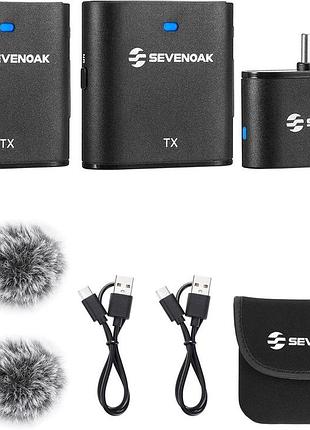 Бездротова петлична мікрофонна система sevenoak wireless microphone system skm-s2-u мікрофонна система