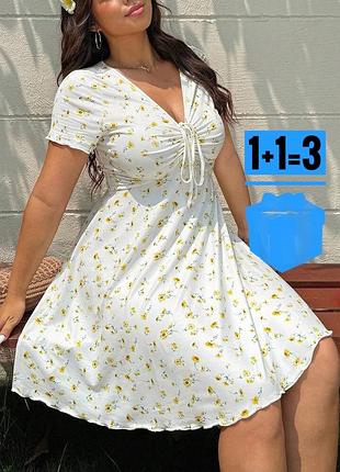 🥰 сукня в квітковий принт shein 4xl