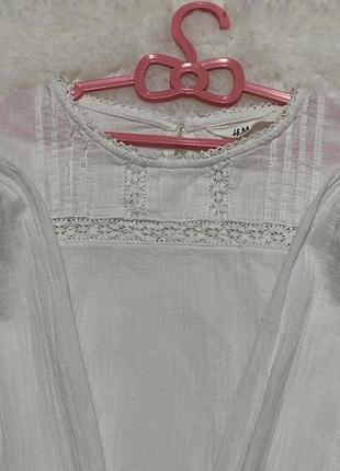 Блузка сорочка рубашка для дівчинки h&m 4
