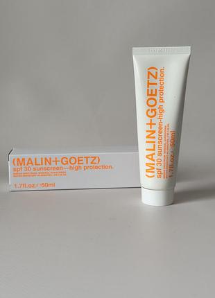 ❗️уцінка. malin+goetz — spf 30 mineral sunscreen — мінеральний сонцезахисний крем spf 30