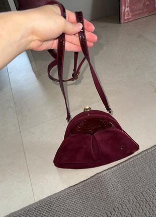 D le sac jorgette вінтаж ретро вінтажна сумка шкіряна натуральна шкіра крос боді через плече боди плечо кожаная натуральная кожа винтаж винтажная