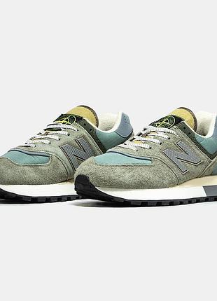 Мужские кроссовки new balance 574 x stone island