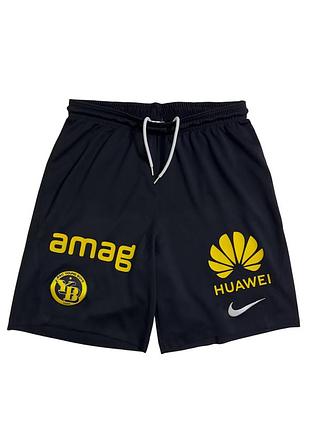 Спортивні шорти nike dri-fit slim fit fc bsc young boys (швейцарія) чорного кольору | розмір s | 100% поліестер