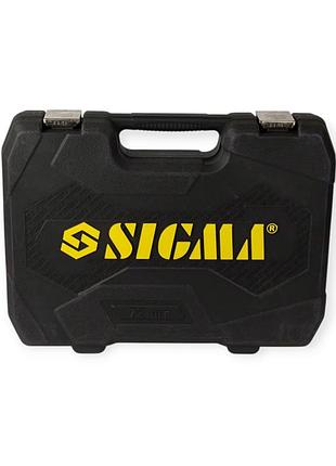 Набор инструмента 1/2",1/4" 72 шт с битами sigma 5